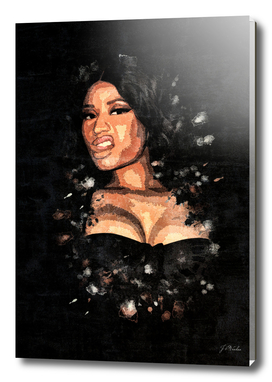 Nicki Minaj Splatter Painting