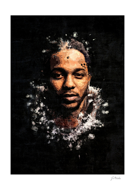 Kendrick Lamar Splatter Painting