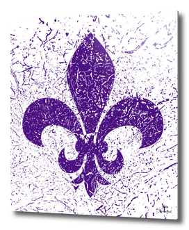 Heraldic lily purple