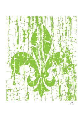 Heraldic lily green