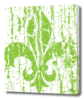 Heraldic lily green