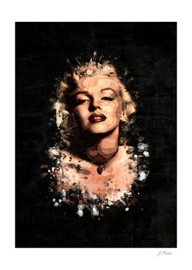 Marilyn Monroe Splatter Painting