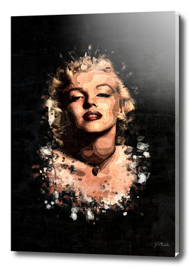 Marilyn Monroe Splatter Painting