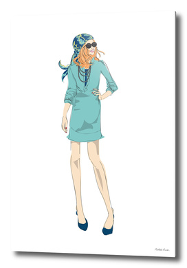 Boho Style Fashion Illustration