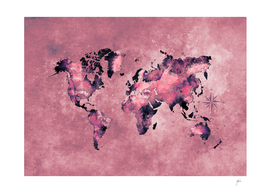 world map coral pink #map #world