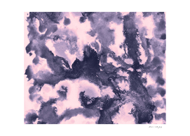 Blush Pink and Purple Blue Abstract Painting #1 #ink #decor