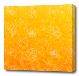 Orange glass pattern