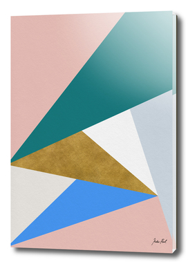 Triangle midcentury modern print