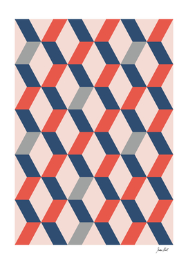 Geometric retro pattern