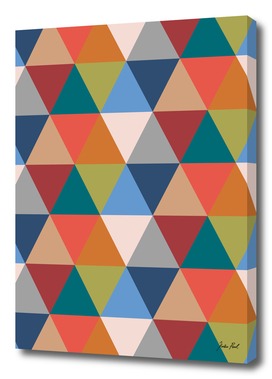 Retro, geometric triangle print