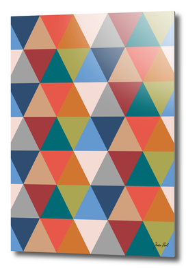 Retro, geometric triangle print