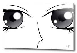 Eyes manga anime female cartoon