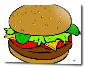 Hamburger cheeseburger fast food