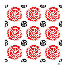 Sun mandala pattern