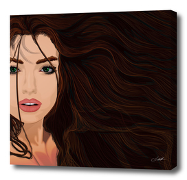 Woman with Brown Hair