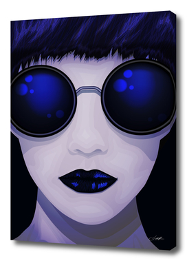 Blue Woman Sunglasses