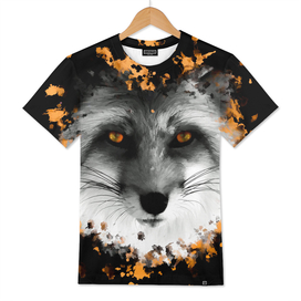 Fox with orange eyes
