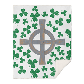 Celtic cross and Shamrock. St.Patrick's Day