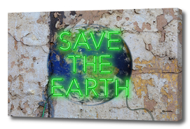 Save the Earth - Neon