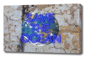 Save the Ocean - Neon