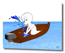 spirit boat funny comic graphic