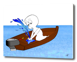 spirit boat funny comic graphic