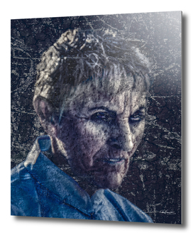 Senior Zombie Portrait - Photo Manipulation Art