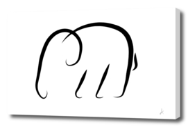 Minimalistic elephant