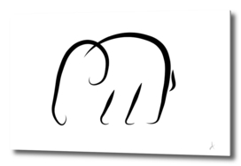 Minimalistic elephant