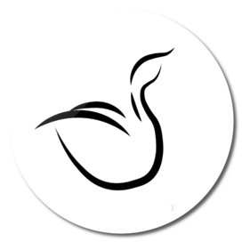 Minimalistic swan