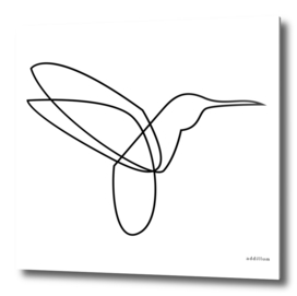 Colibri - one line art