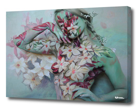 "FLOWERS" bodypainting art by Lana Chromium - Wall art