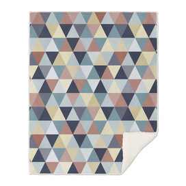 Earth Tones and Blues Small Triangles A