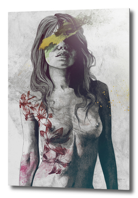 To The Marrow: Autumn (nude faceless girl with lilies)