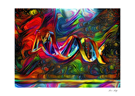 DNA Strand Artwork