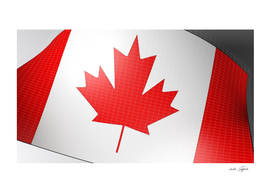 Background with flag of Canada - 3D rendering illustration