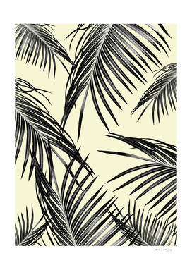 Black Palm Leaves Dream #3 #tropical #decor #art