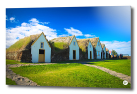 Traditional icelandic farmhouse