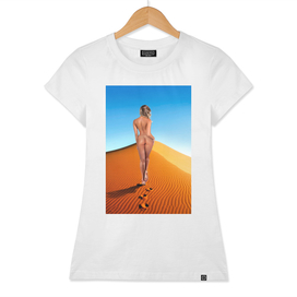 woman in desert