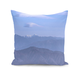 Blue color mountains
