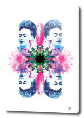 Frida in the Flowers
