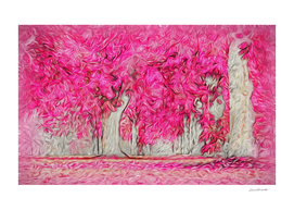 Pink Forest Swirls