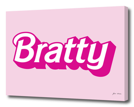 Bratty Barbie Style Logo