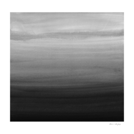 Touching Black Gray White Watercolor Abstract #1 #painting