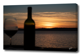 Red Wine at Sunset