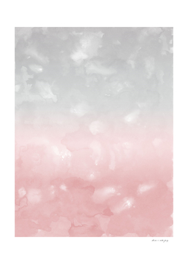 Touching Blush Gray Abstract Painting #1 #ink #decor #art