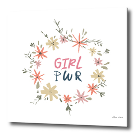 Girl power text print