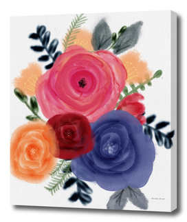 Colorful Watercolor Bouquet