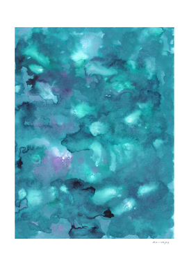 Dreamy Ocean Abstract Painting #2 #ink #decor #art