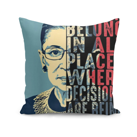 RBG Ruth Bader Ginsburg Women Belong In All Places